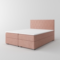 tapicerowane łóżko kontynentalne - 10
