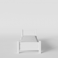 Pojedyncze białe łóżko Parma - 1