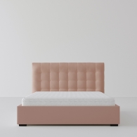 Łóżko tapicerowane Velvet z pikowanym zagłówkiem - 55