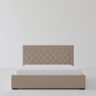 Łóżko tapicerowane z miękkim zagłówkiem - 11
