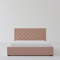 Łóżko tapicerowane z miękkim zagłówkiem - 47