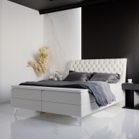 tapicerowane łóżko kontynentalne - 37