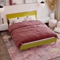 łóżko tapicerowane z pikowaniem - 22