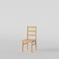 Krzesło sosnowe poziome oparcie - 1