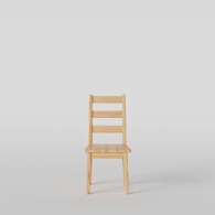 Krzesło sosnowe poziome oparcie - 3