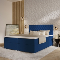 tapicerowane łóżko kontynentalne - 43