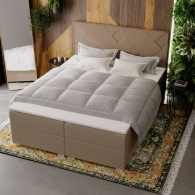 tapicerowane łóżko kontynentalne - 38