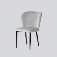 Krzesło shelly na metalowych nogach - 1