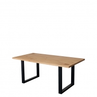 Stół z dębowym blatem w stylu loftowym - 2