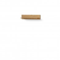 Wąska półka z litego drewna dębowego - 2