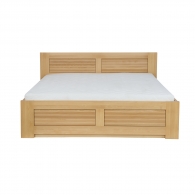 Klasyczne łóżko dębowe z pojemnikiem - 2